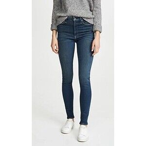 RAG & BONE Nina High Rise Ankle Skinny Jeans Ebury 26 Dark Blue $198